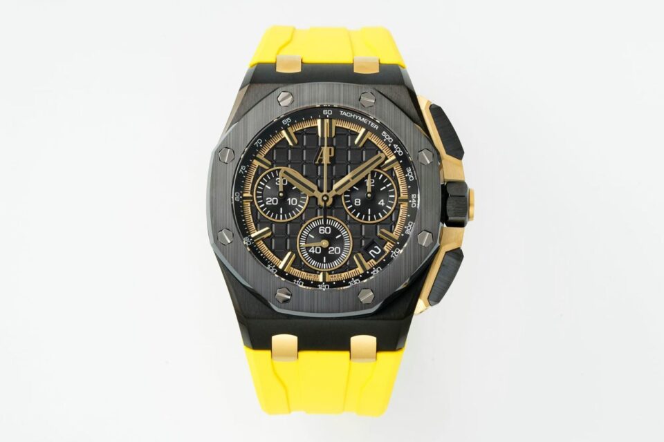 Audemars Piguet Royal Oak Offshore Chronograph 44mm Black Dial Yellow Strap