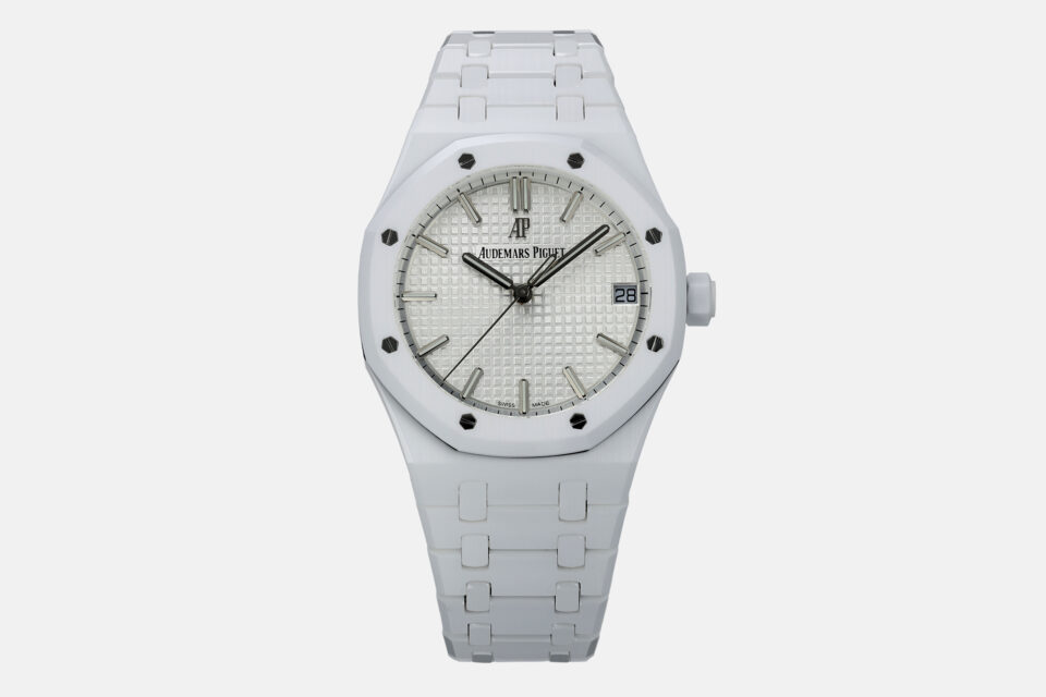 Audemars Piguet Royal Oak 41mm White Ceramic White Dial